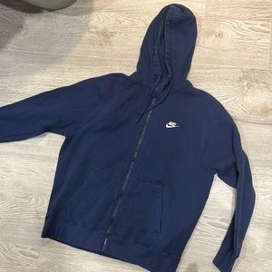 Nike Navy Fleece zip up
